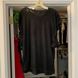 All Saints ruffle sleeve tshirt